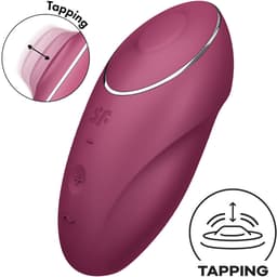 Satisfyer Tap & Climax 1, Gesamtansicht auf hellem Hintergrund