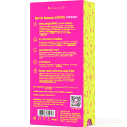 Verpackung des B Swish Bwild Bunny Infinite Rabbit-Vibrator in Rosa