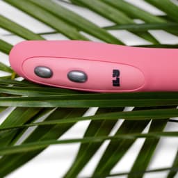 Je Joue The Wand Vibrator, Silikonoberfläche in Nahaufnahme in natürlichem Licht fotografiert