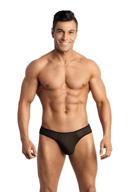 Anais for Men String Tanga in Schwarz, komplette Gesamtansicht