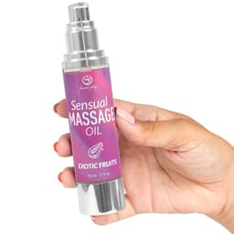 Secretplay Exotische Früchte-Massageöl, Dosierspender im Detail