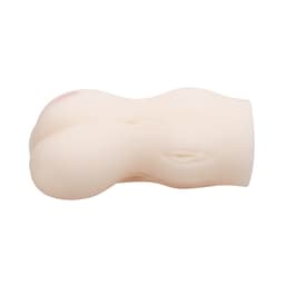 Masturbator mit 16 x 6,5 cm Maßen im direkten Größenvergleich