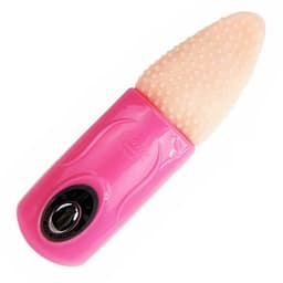 Baile Zungen-Vibrator mit erhöhten Noppen im Detail zur Verdeutlichung der Proportionen