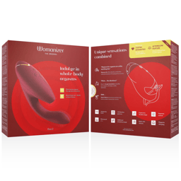 Womanizer Duo 2 – Druckwellenvibrator mit G-Punkt-Arm – Bordeaux, Ansicht 14