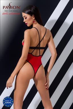 Passion Stringbody Nahaufnahme der Spitzen- und Stoffstruktur