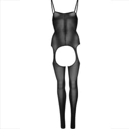 Leg Avenue Bodystocking mit Riemen flach ausgelegt, einteiliger Schnitt in der Übersicht
