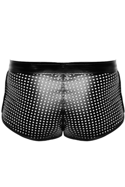 Verpackung der Noir Handmade Men Chaos Shorts in der Hochglanzbox