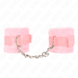 Kink Handgelenkfesseln in Rosa, die Verarbeitung im Detail, Handgelenkfesseln der Kink BDSM-Serie im Karton