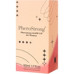 PheroStrong Glow up for Women Pheromon-Parfum, 1-ml-Probe im Größenvergleich