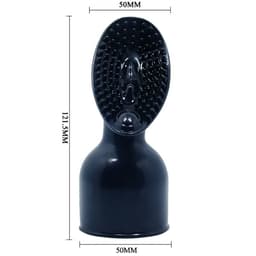 Verpackung des Baile Power Head Massagekopfs mit Herstellerangaben