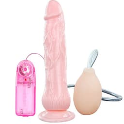 Baile Vibrator mit Squirt-Funktion, Gesamtansicht des realistischen Vibrationsdildos