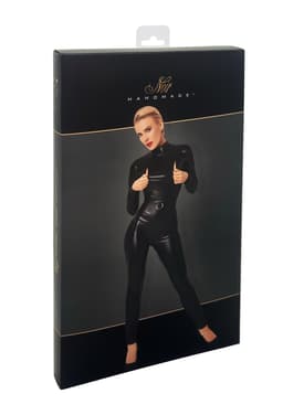 Noir Handmade Catsuit, Detailansicht an den Handgelenken