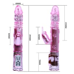 Aufbewahrungstasche des Baile Throbbing Bunny, Ansicht aus leicht erhöhtem Winkel