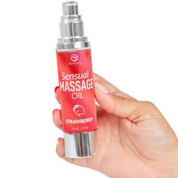 Secretplay Erdbeer-Massageöl, Dosierspender im Detail