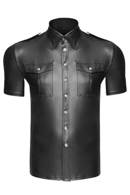 Noir Handmade H011 Shirt in schwarz, Gesamtansicht, Shirt von Noir Handmade