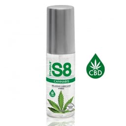 Stimul8 S8 Cannabis Hybrid Gleitgel, Gesamtansicht der Flasche