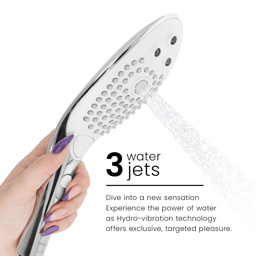 Womanizer Wave – klitoralstimulierender Duschkopf – Chrom, Ansicht 19