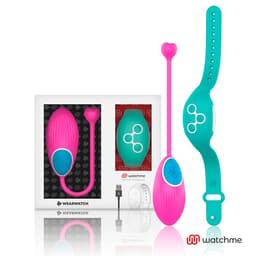 Wearwatch Egg WatchMe Fuchsia/Meerwasser, Gesamtansicht – Studioaufnahme