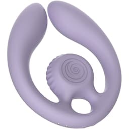 Snail Vibe Gizi Duo Paarstimulator aus Silikon in Lila, Gesamtansicht