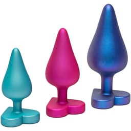 ROMP Luster Anal-Trainingsset mit herzförmiger Basis, alle drei Größen