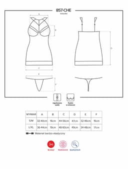 Verpackung der Obsessive 857-CHE-1 Chemise, Studioaufnahme in neutralem Hintergrund