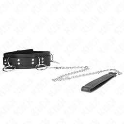 Kink 3-Ring-Halsband mit langer Leine, Schnallenverschluss und Verstellbereich im Detail
