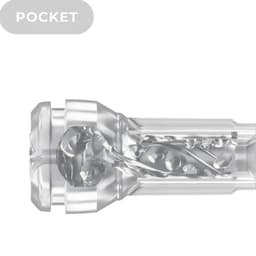 Verpackung des Kiiroo Feel Pocket Stroker Crystal in der Originalverpackung, wie im Handel erhältlich