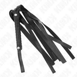 Kink Peitsche, verbreiterte schwarze Endfläche des Schwanzes in Nahaufnahme