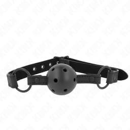 Kink Ballknebel aus Neopren, Kugel in der Detailaufnahme aus dem BDSM-Sortiment