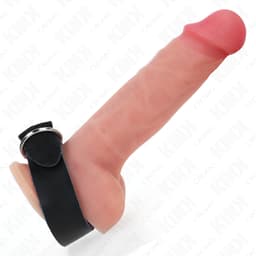 Kink Leder-Penisring geschlossen, 2 cm Riemenbreite von der Seite