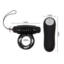 Verpackung des Baile Vibro-Penisrings mit Fernbedienung zur Verdeutlichung der Proportionen