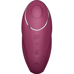 Satisfyer Tap & Climax 1 in Rot, Farbvariante des Vibrators in Produktfotografie