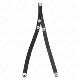 Verpackung des Kink Penisrings aus Leder mit Produktabbildung und Maßangaben