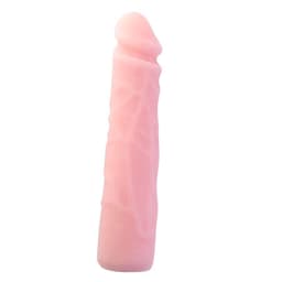 Baile Skin Touch realistischer Silikon-Dildo im Größenvergleich neben einer Hand