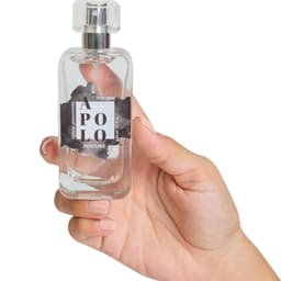 Secretplay Apolo Pheromon-Parfum Spray für Männer, 50 ml, Sprühkopf und Flaschenhals in Nahaufnahme