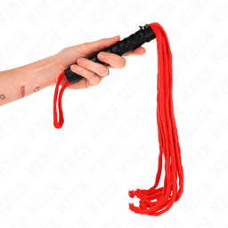 Kink Seilpeitsche Rot, Gesamtansicht der kompletten Peitsche