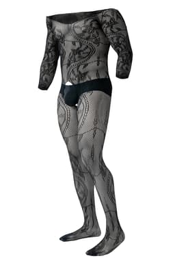 Cut4Men Bodystocking RAV119, Nahaufnahme des Netzmaterials