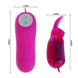 Baile Secret Bunny Mini-Vibrator in der Hand zum Größenvergleich