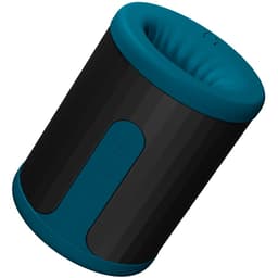 Lelo F2S Masturbator von der Seite, Aluminiumgehäuse und Bedientasten im Detail