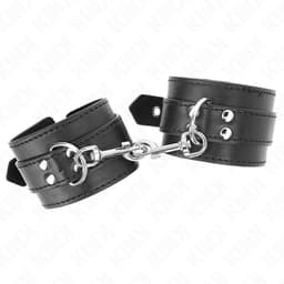 Kink Handgelenkfesseln mit 35 cm Gesamtlänge, Handgelenkfesseln der Kink BDSM-Serie im Karton
