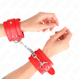 Innenseite der Kink Handgelenkfesseln in Rosa mit weichem Futter im Detail