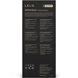 Lelo Soraya Beads Analmassagegerät gebogen, Flexibilität des Silikons sichtbar