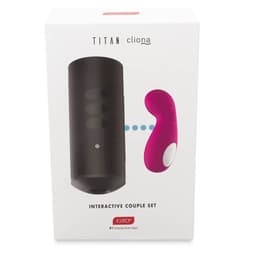 Kiiroo Titan und Cliona, Anwendungsbeispiel als Set in typischer Produktfoto-Perspektive