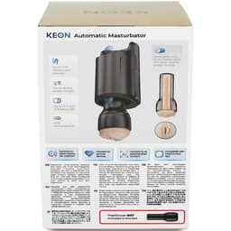 Kiiroo Keon WiFi Masturbator von der Seite, ergonomischer Griff und Bedienung im Detail