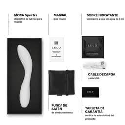 Lelo Mona Spectra mit Bedienungsanleitung als Nahaufnahme fotografiert