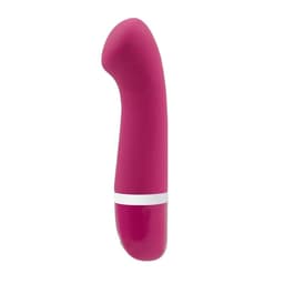 Verpackung des B Swish Bdesired Deluxe Curve Mini-Vibrators in scharfer Nahaufnahme