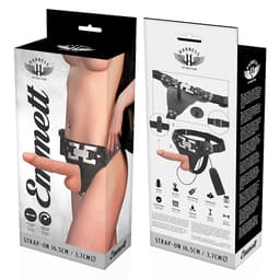 Harness Attraction Strap-on mit Vibration – Modellserie – Emmett – realistisch (16,5 cm / Ø 3,7 cm), Ansicht 40