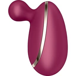 Satisfyer Spot On 1 von der Seite, genoppte Spitze im Detail fotografiert