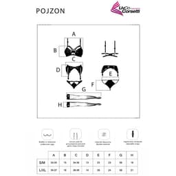 Livco Corsetti Pojzon Höschen mit Spitzeneinsätzen, Detailaufnahme von vorne