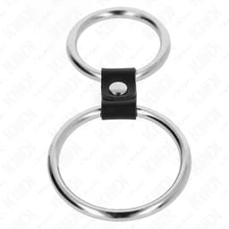 Kink Metallringe mit 3,7 cm und 5 cm Weite im direkten Größenvergleich